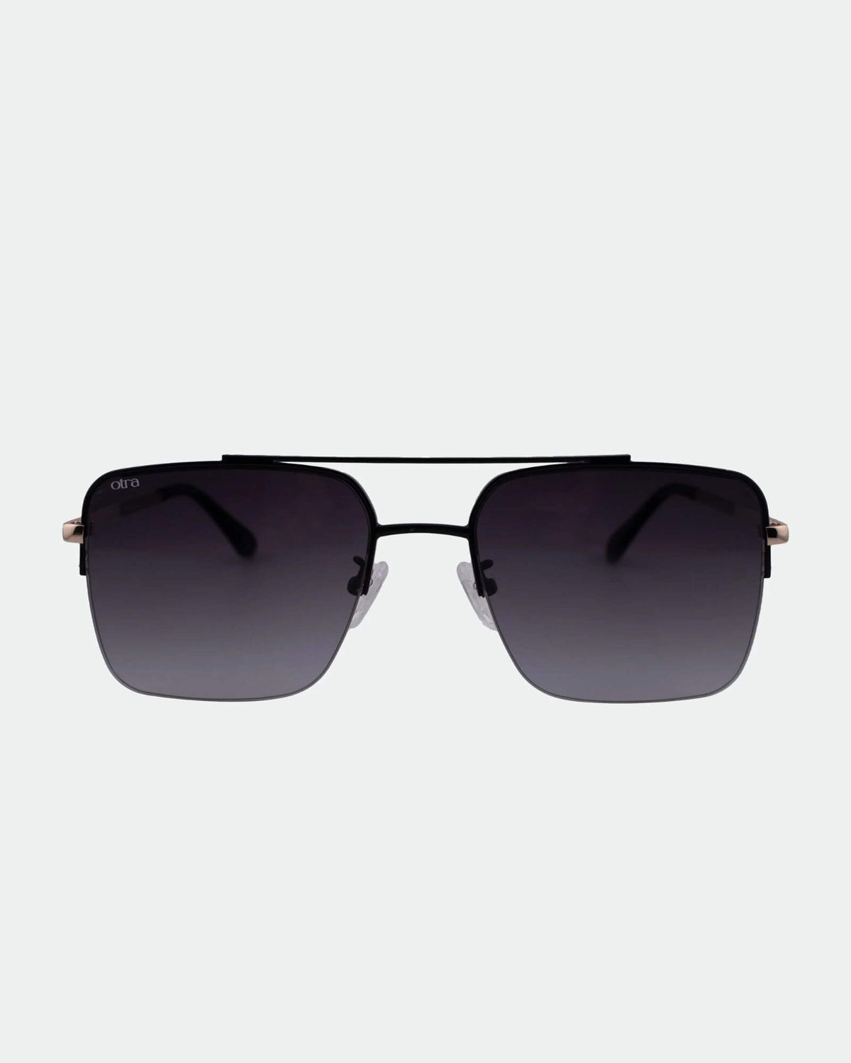 PORTSEA SUNGLASSES BLACK GOLD/SMOKE FADE