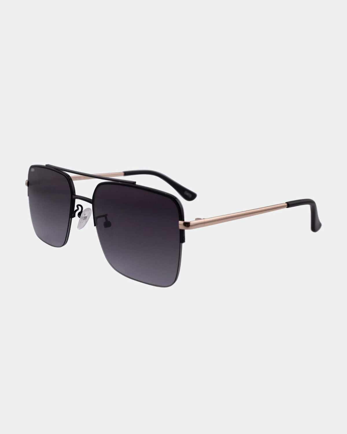 PORTSEA SUNGLASSES BLACK GOLD/SMOKE FADE