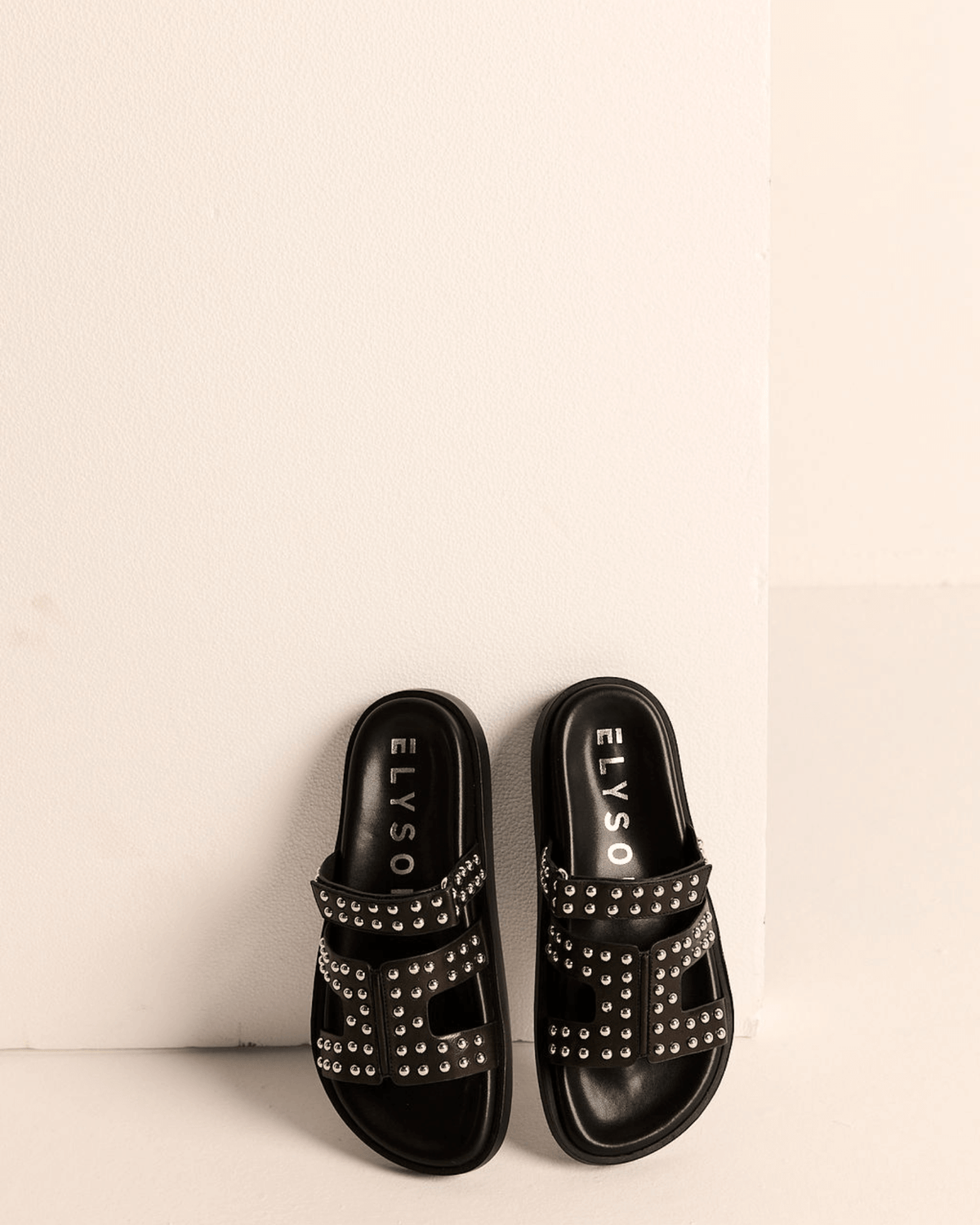 SEY CHELLES SANDALS BLACK LEATHER