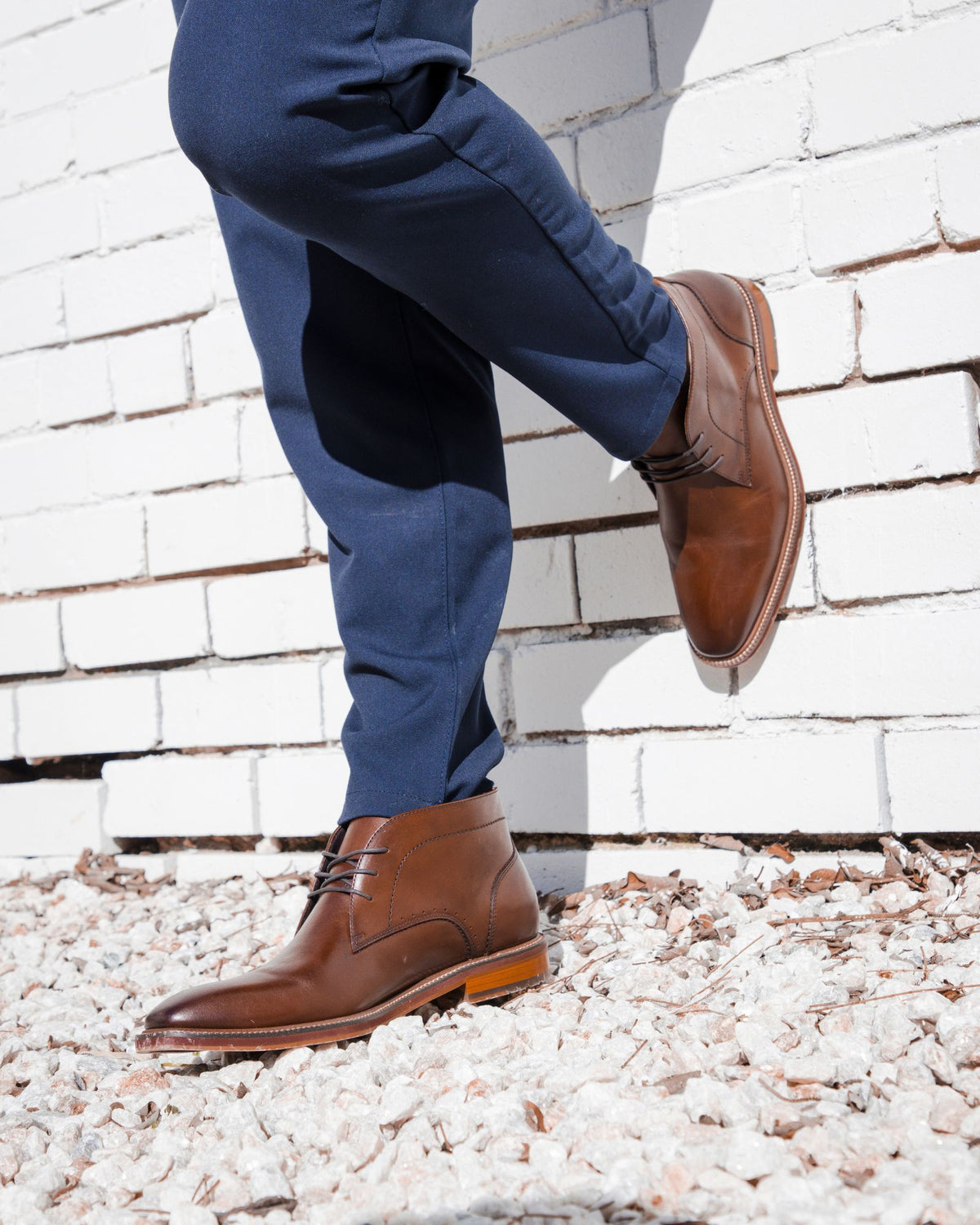 SKITTLE DRESS SHOES BROWN LEATHER