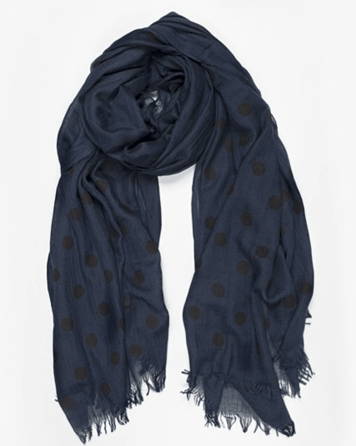 SPOT SCARF NAVY