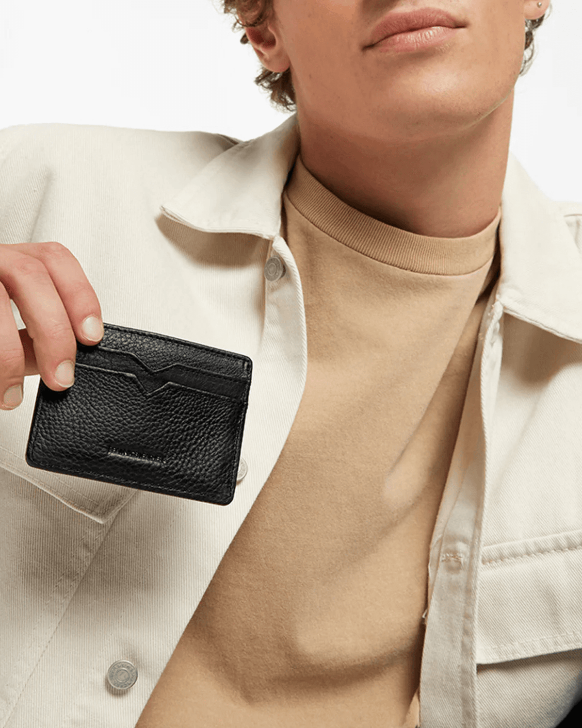 TOGETHER FOR NOW WALLET BLACK LEATHER