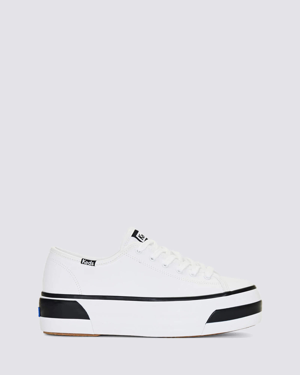 TRIPLE UP PLATFORM SNEAKERS BUMPER WHITE LEATHER