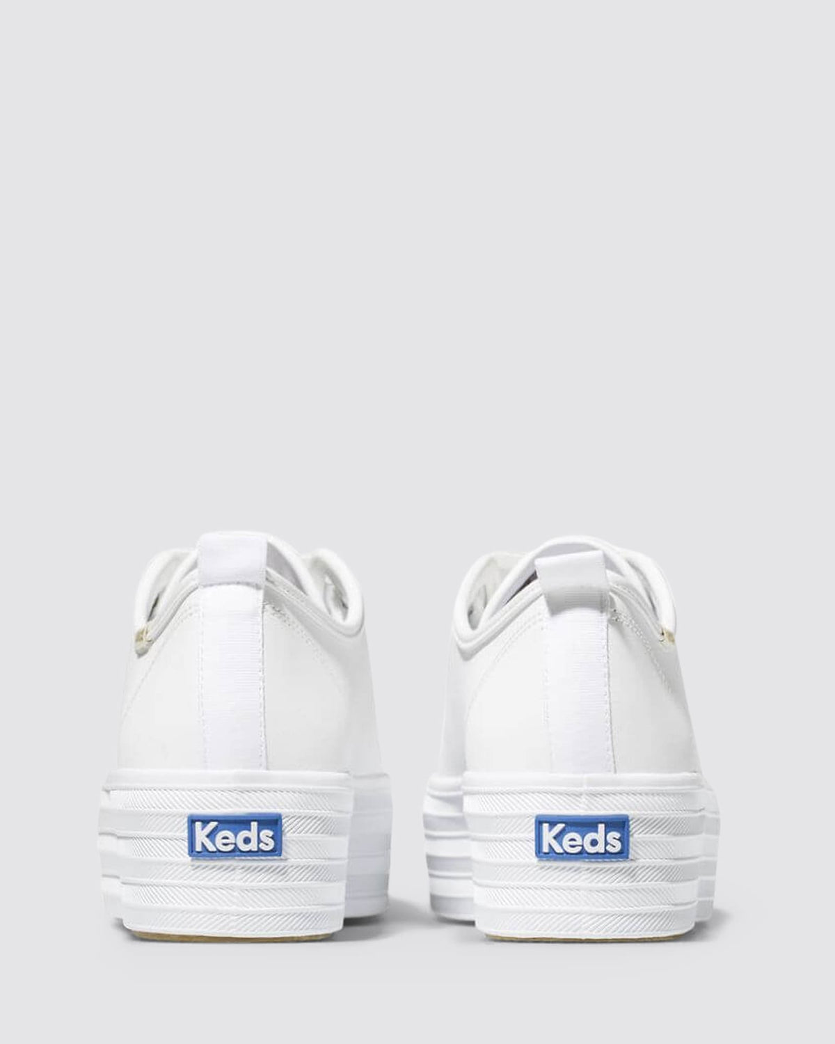 TRIPLE UP PLATFORM SNEAKERS WHITE LEATHER