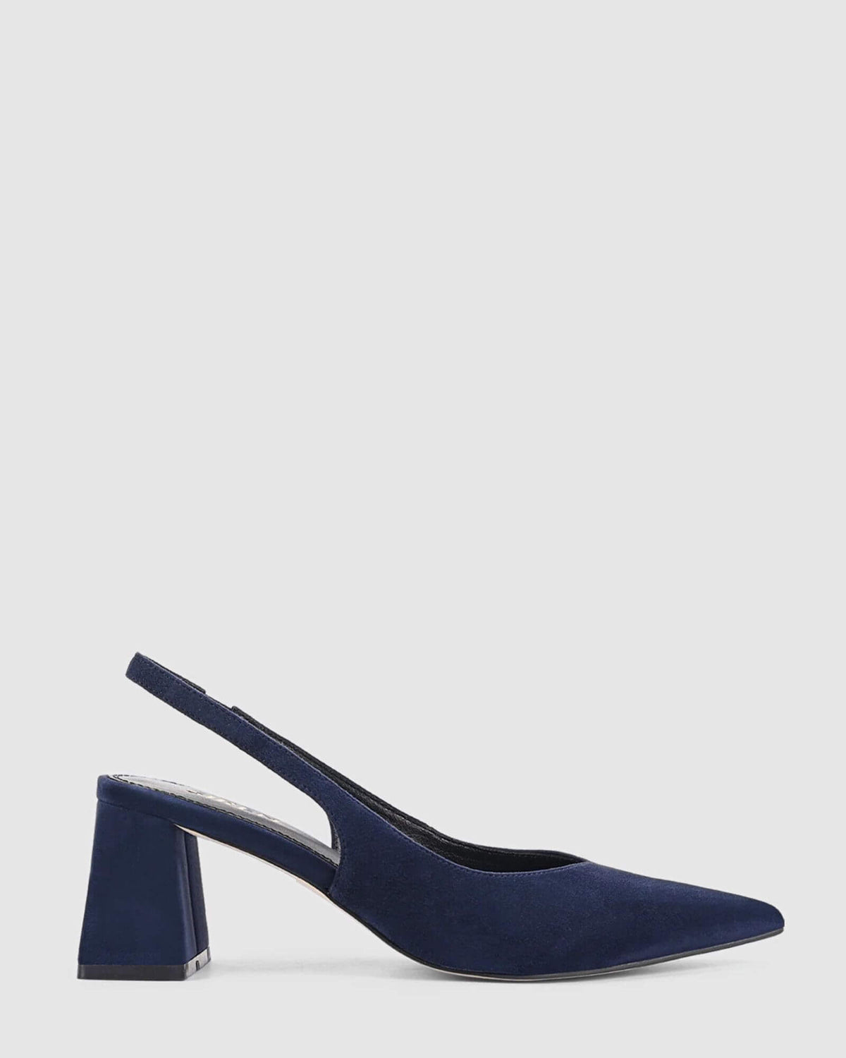 YANKEE SLINGBACK HEELS NAVY BLUE SUEDE