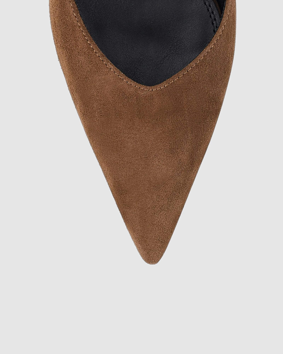 YORY SLINGBACK HEELS TOFFEE BROWN SUEDE