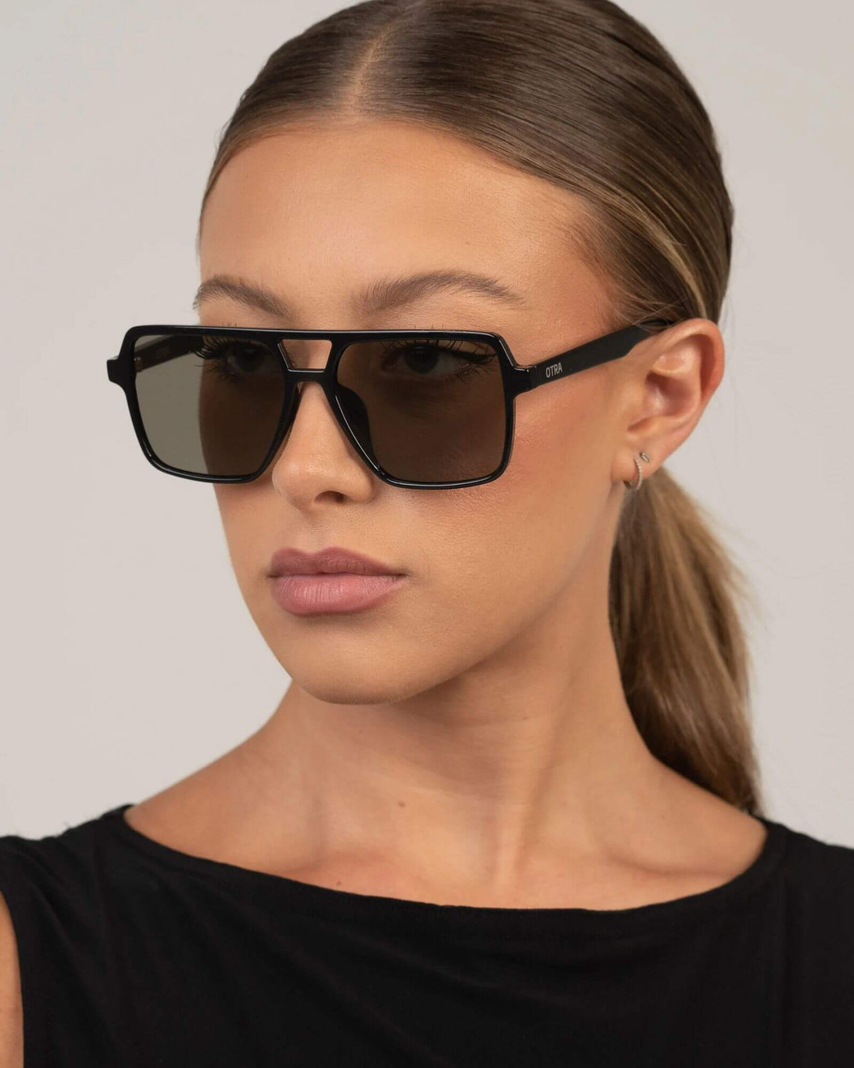 ZOYA SUNGLASSES BLACK/SMOKE