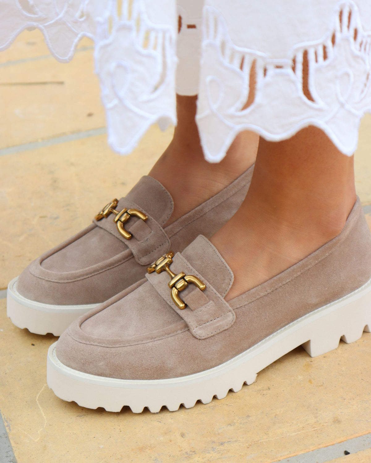 MILAN LOAFERS TAUPE SUEDE