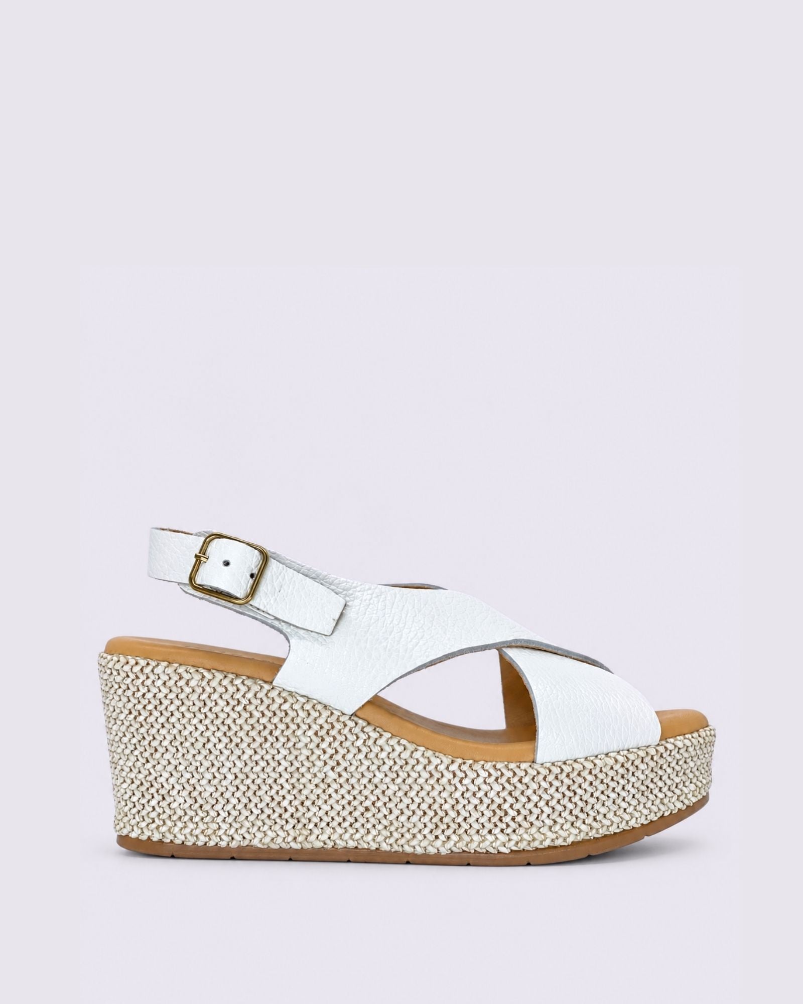 11270 WEDGE SANDALS WHITE