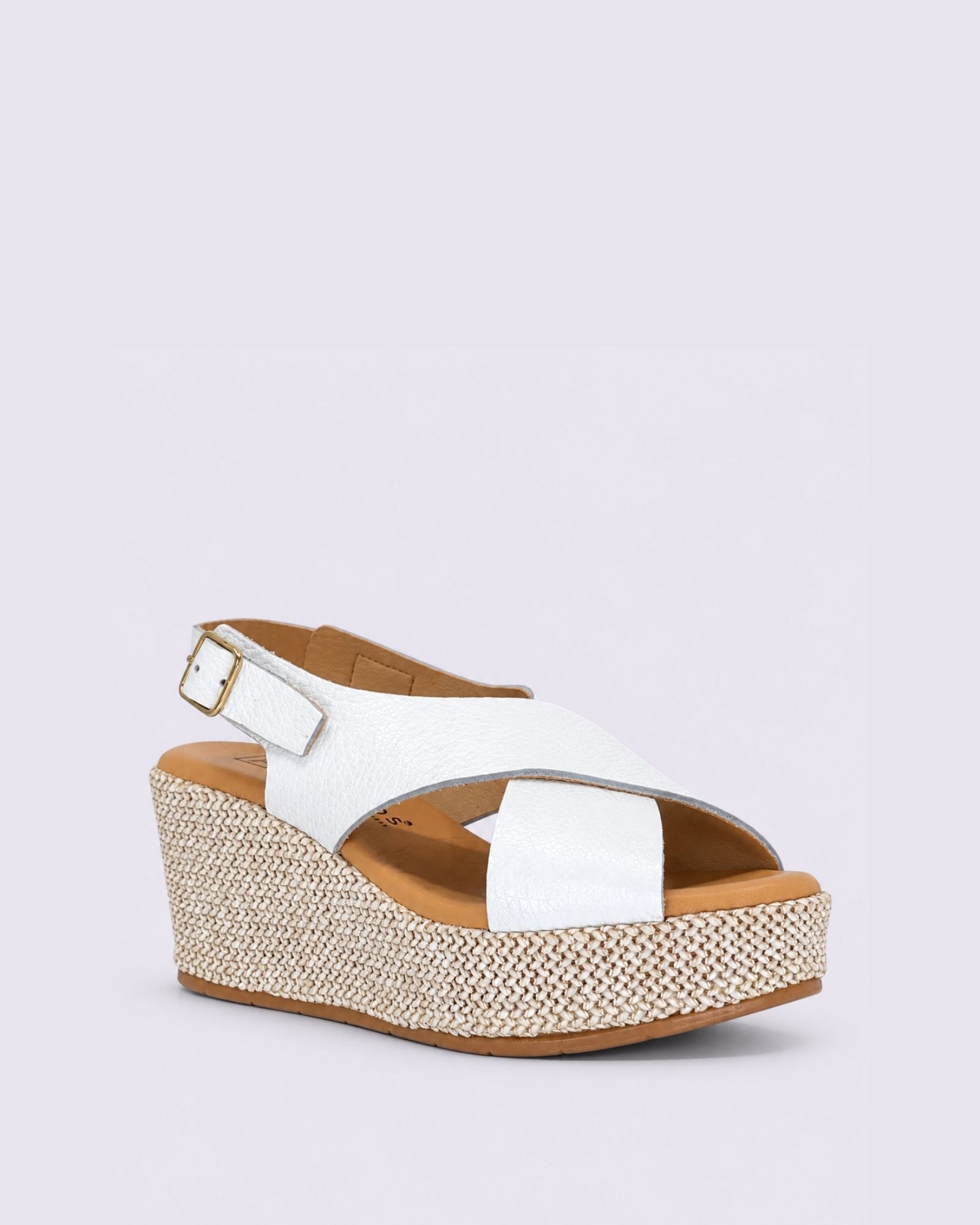 11270 WEDGE SANDALS WHITE