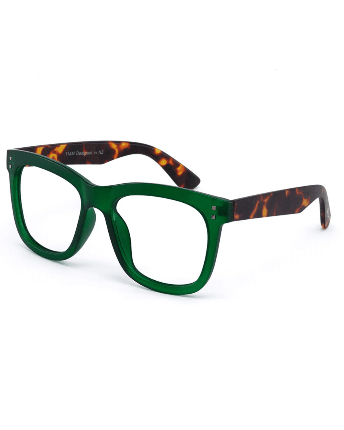 11AM READING GLASSES GREEN