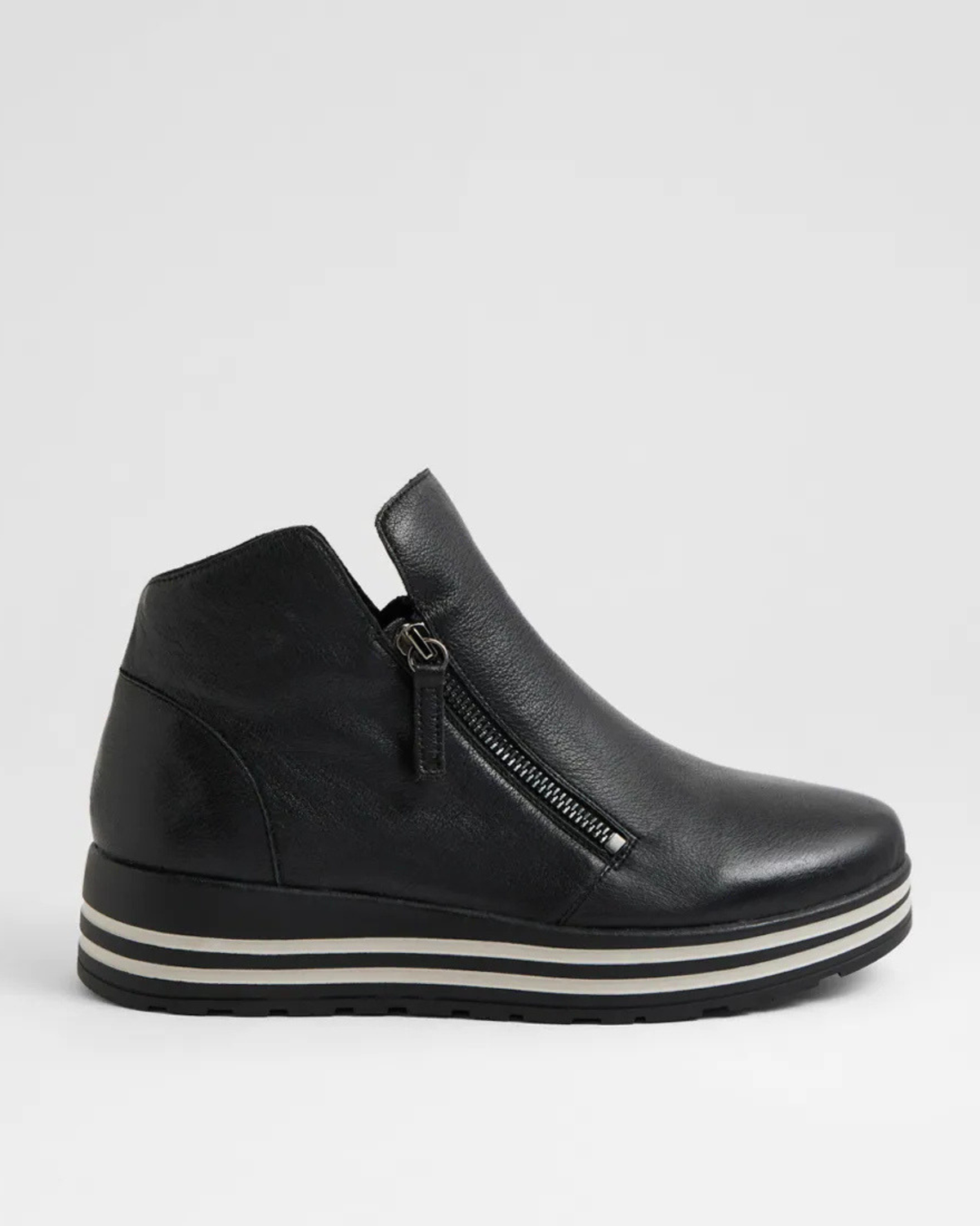 VIMMA XF-ZR PLATFORM ANKLE BOOTS BLACK