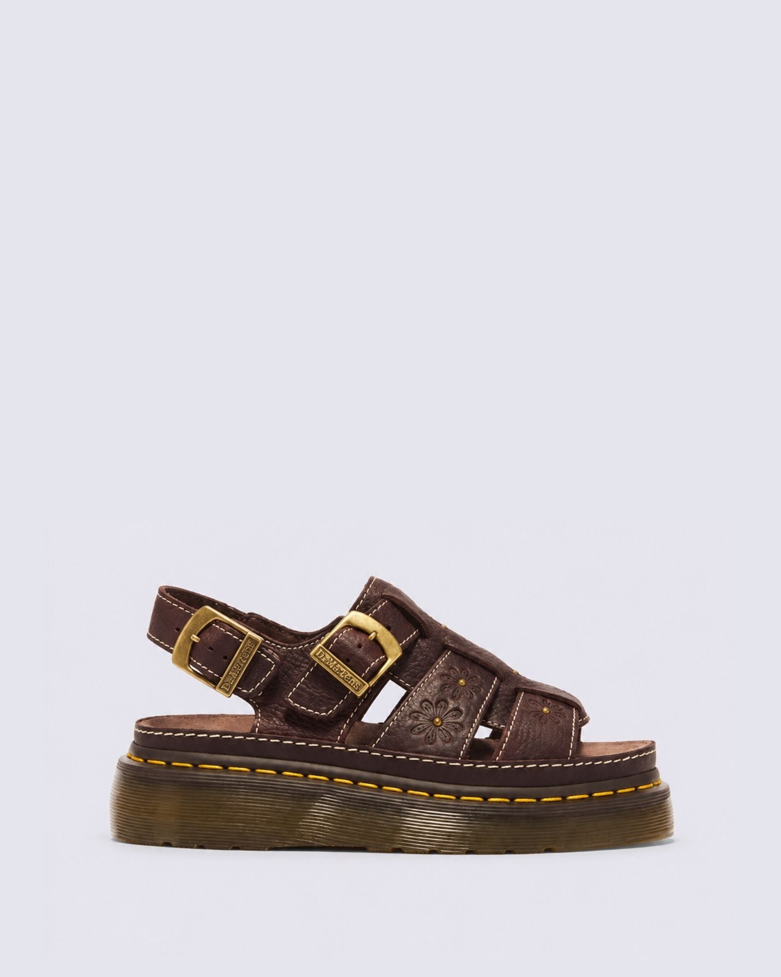 WRENLIE OPEN SANDAL DARK BROWN