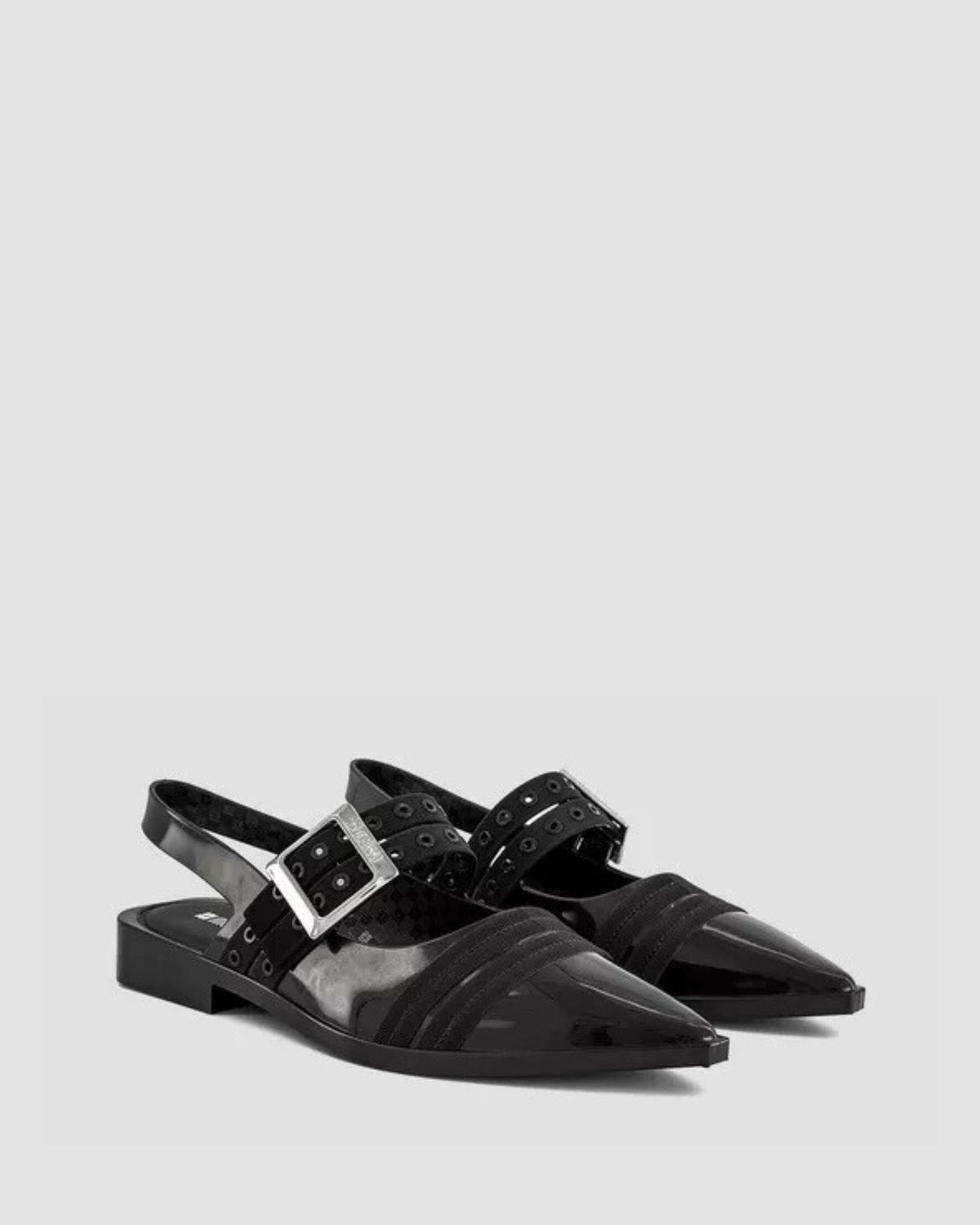 35973 POINTED TOE FLATS BLACK