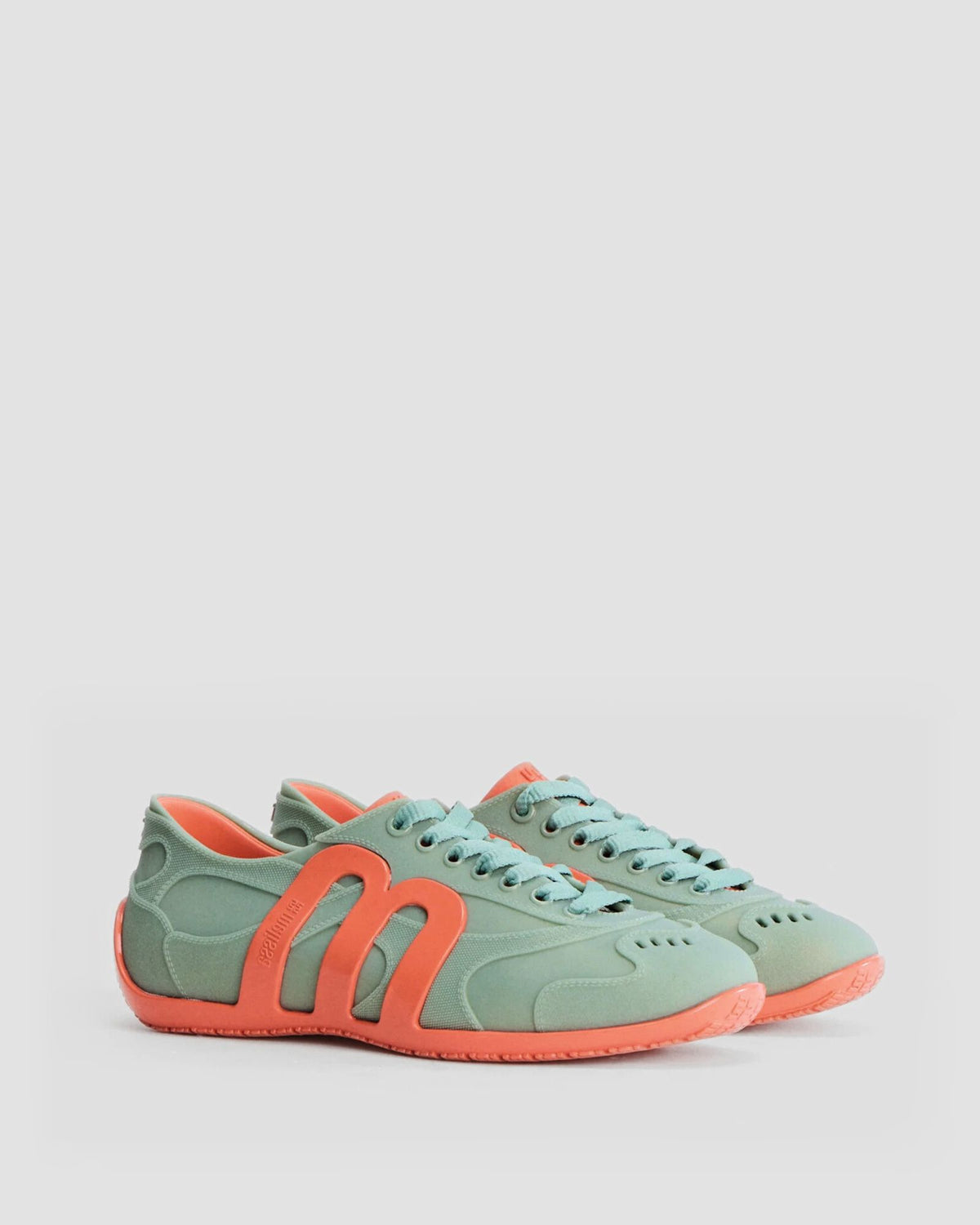 36120 SNEAKERS ORANGE/GREEN