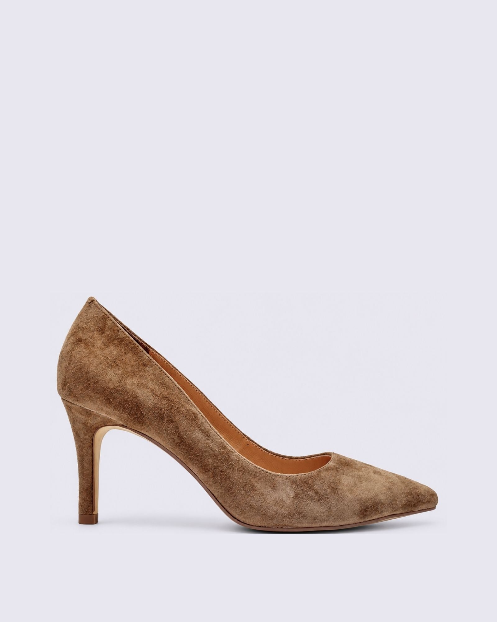 BARRIOS HEELS CHOCOLATE SUEDE