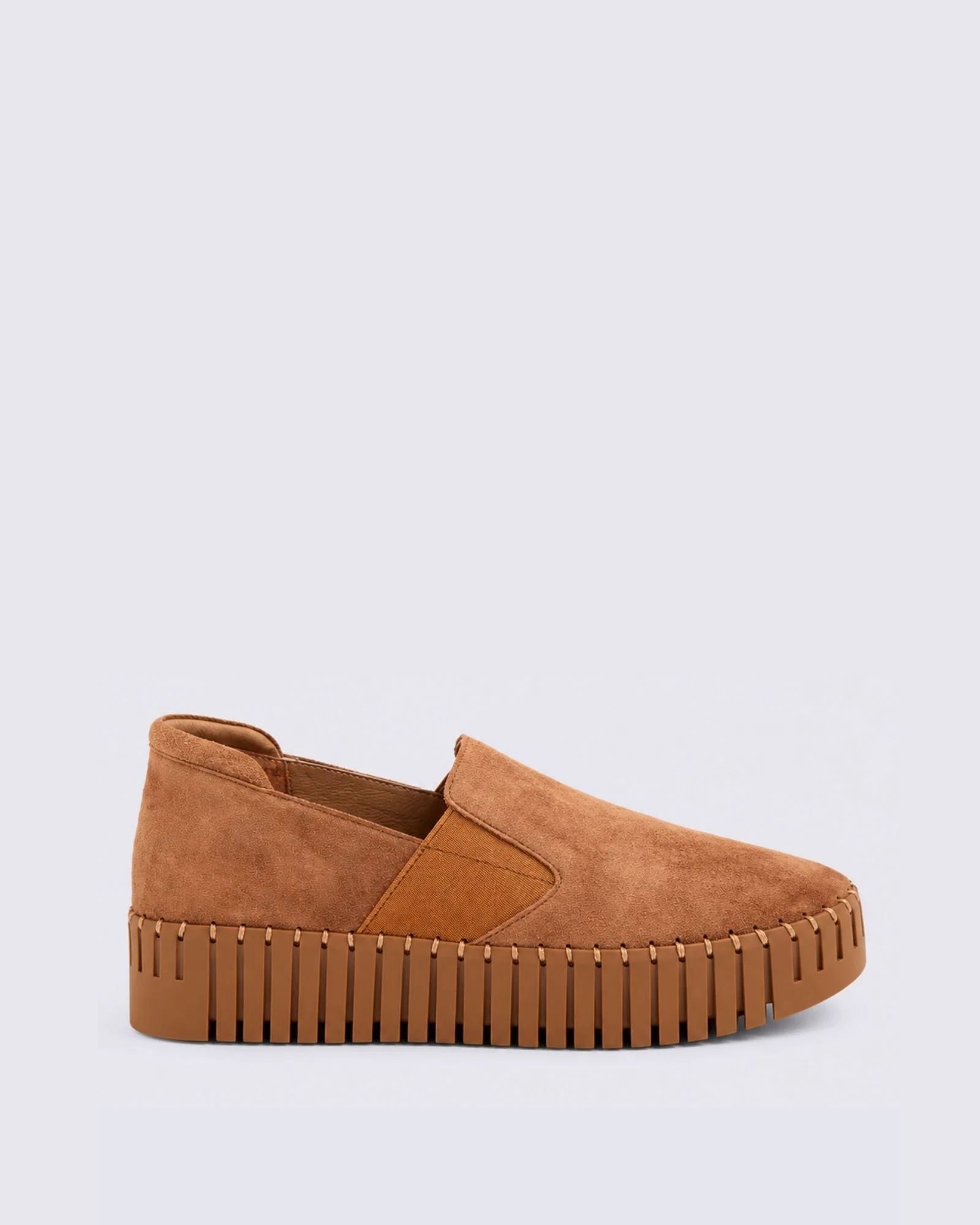 BECCA FLATS LIGHT CHOCOLATE SUEDE