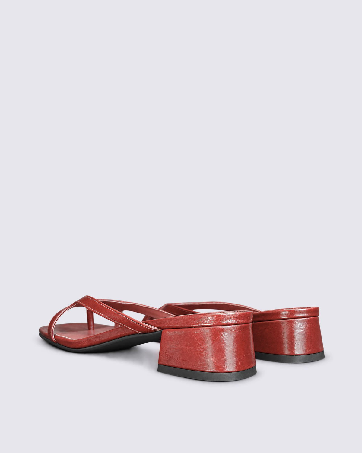 SIEKA HEELS BURGUNDY CRINKLE