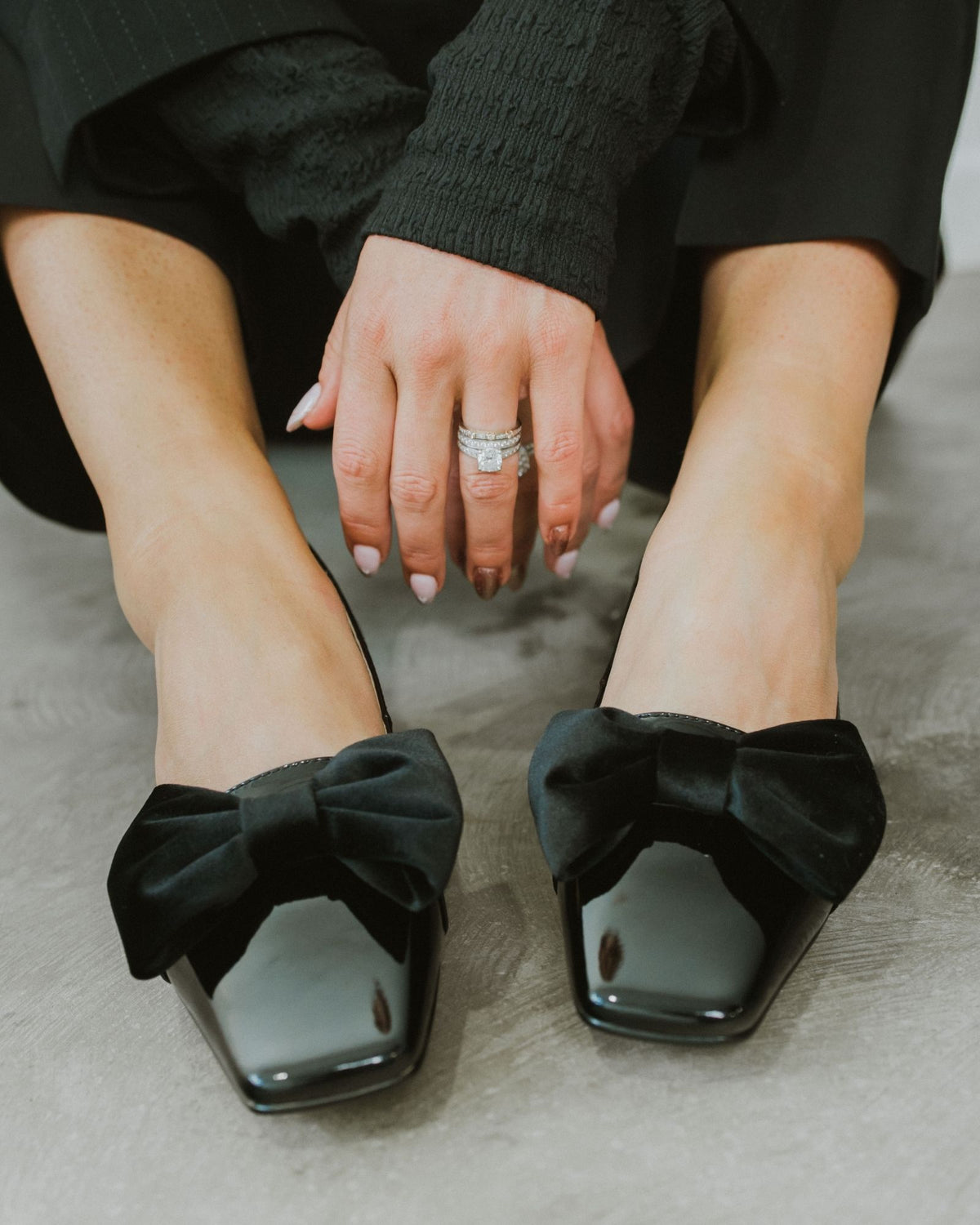 LIPSTICK SHOES BLACK PATENT
