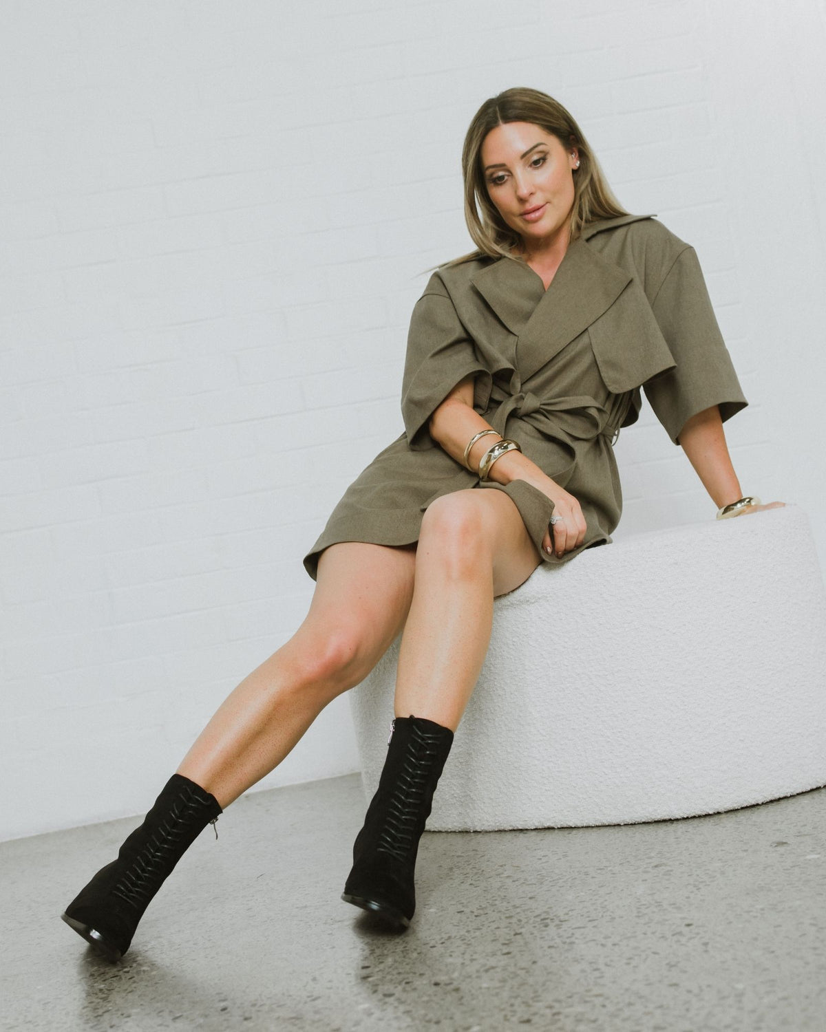 LAVERNE ANKLE BOOTS BLACK MICROFIBRE