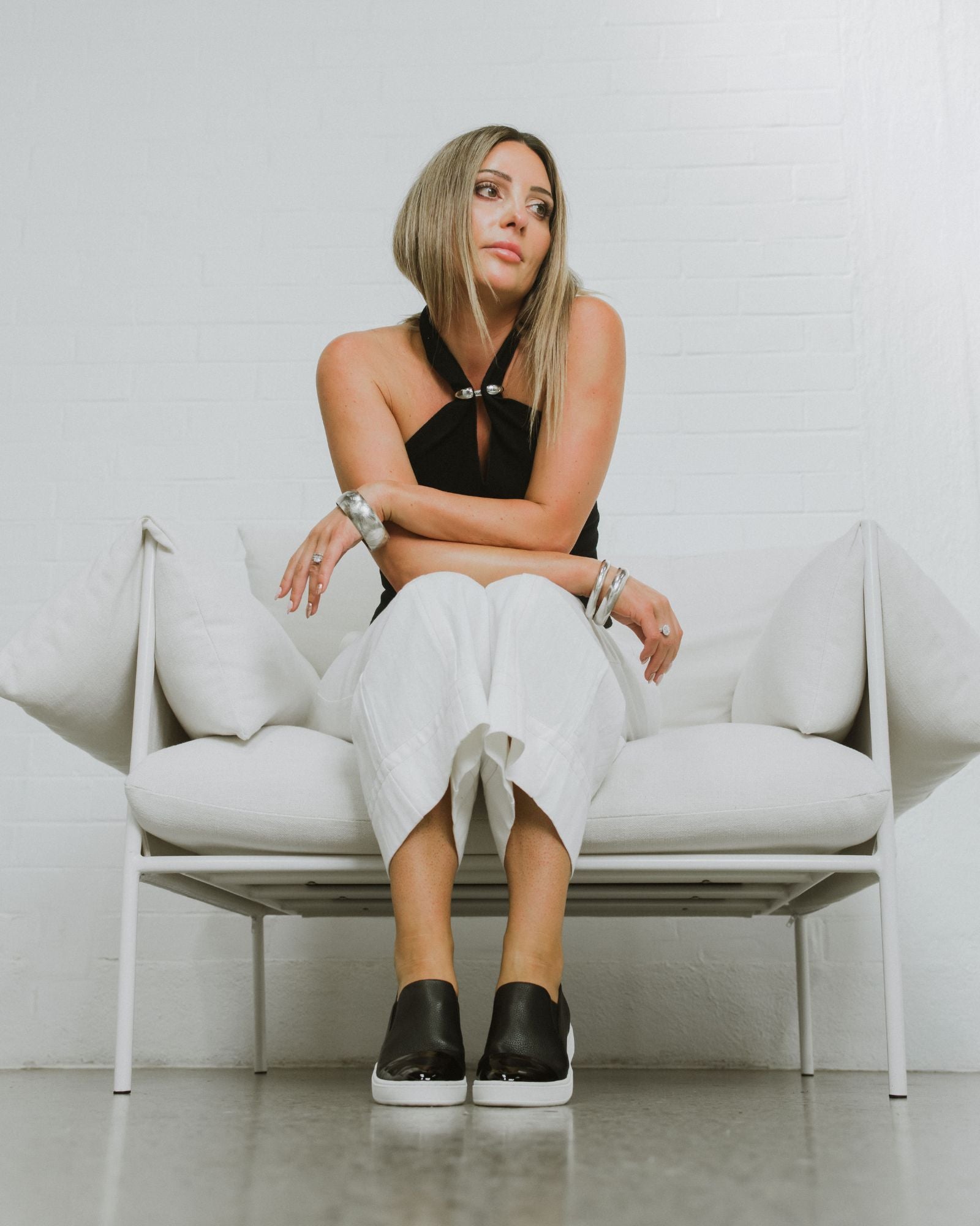 ICEPOPPY II SNEAKERS BLACK LEATHER