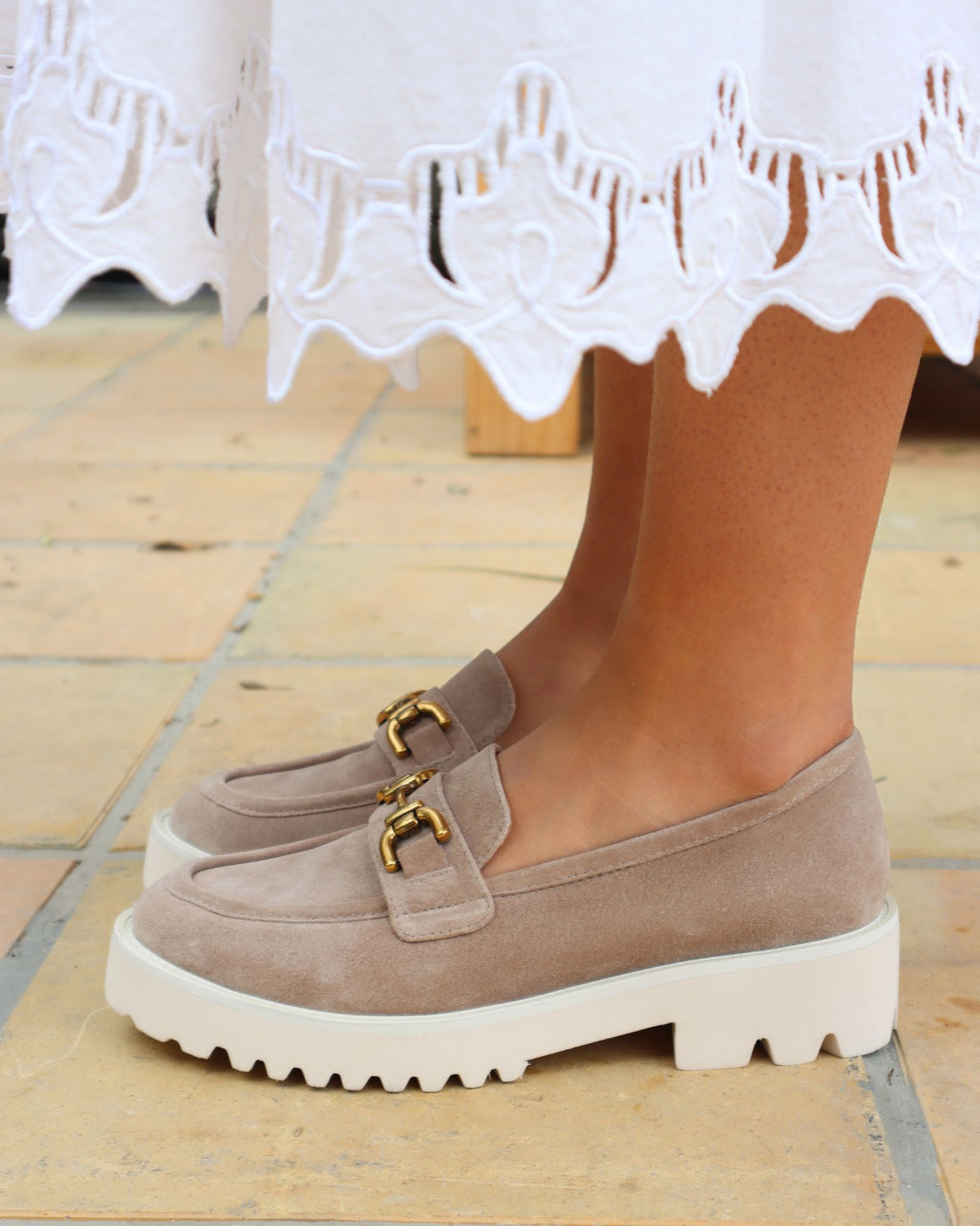 MILAN LOAFERS TAUPE SUEDE