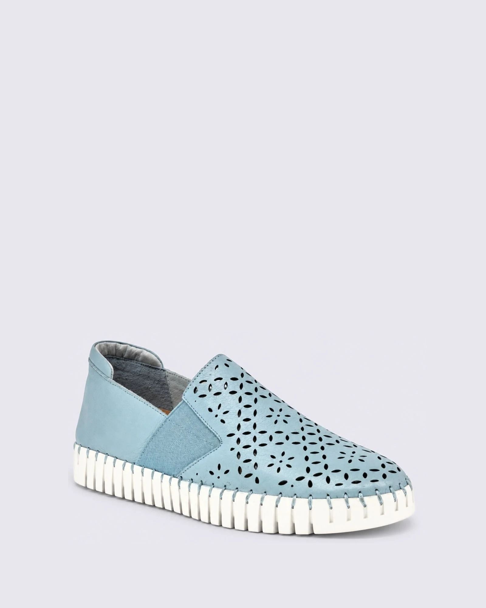 HAREL FLATS DENIM/WHITE