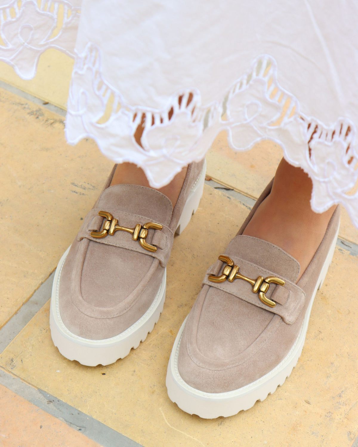MILAN LOAFERS TAUPE SUEDE