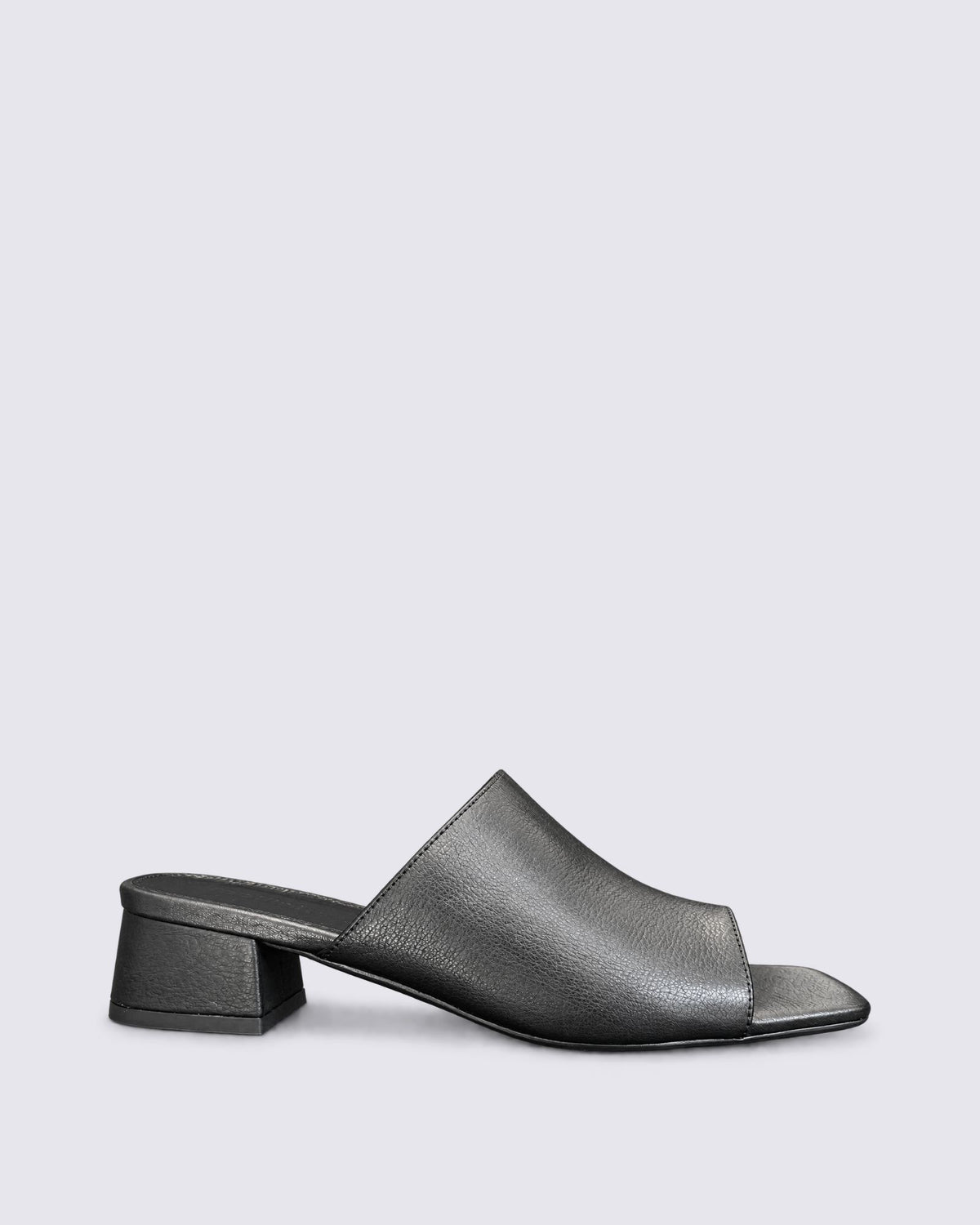 SANSAH HEELED MULE BLACK