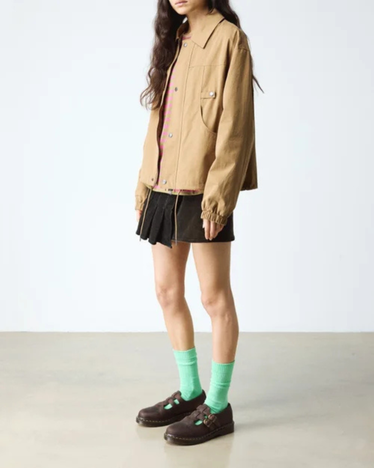 8065 MARY JANE DARK BROWN CRAZY HORSE