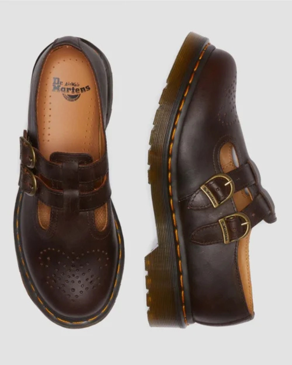 8065 MARY JANE DARK BROWN CRAZY HORSE