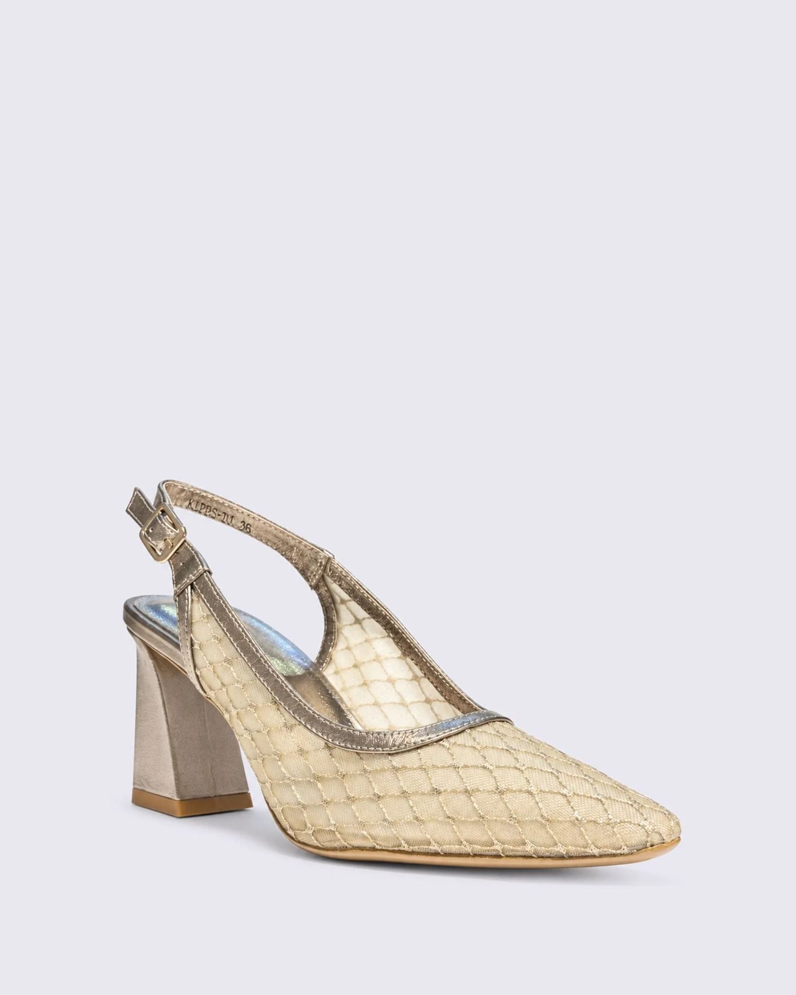 KIPPS SLINGBACK HEELS CHAMPAGNE