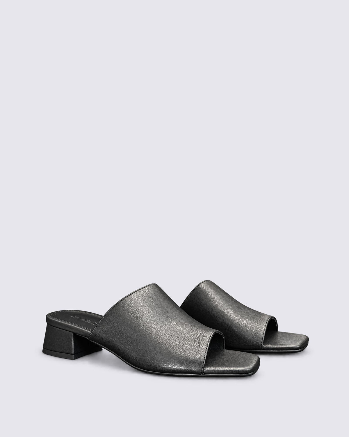 SANSAH HEELED MULE BLACK