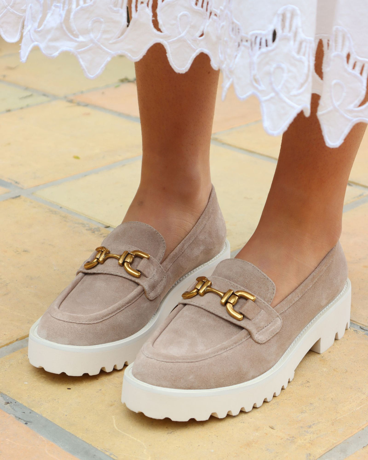 MILAN LOAFERS TAUPE SUEDE