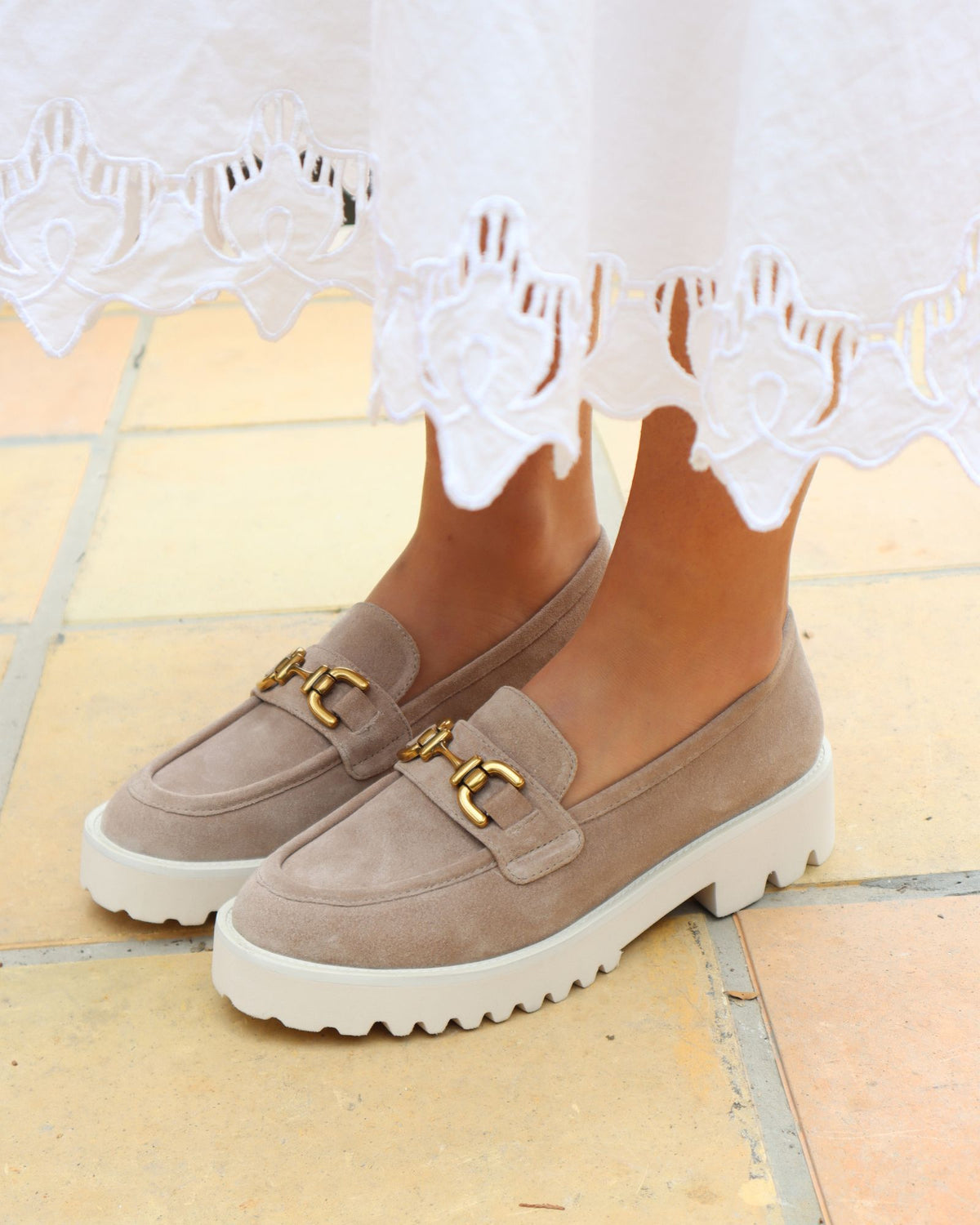 MILAN LOAFERS TAUPE SUEDE