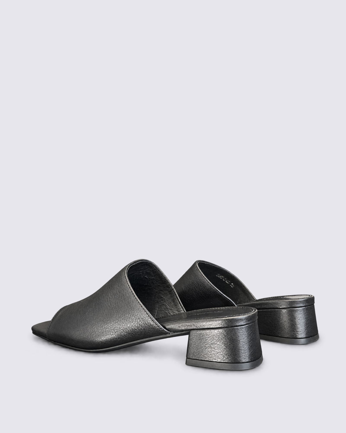 SANSAH HEELED MULE BLACK