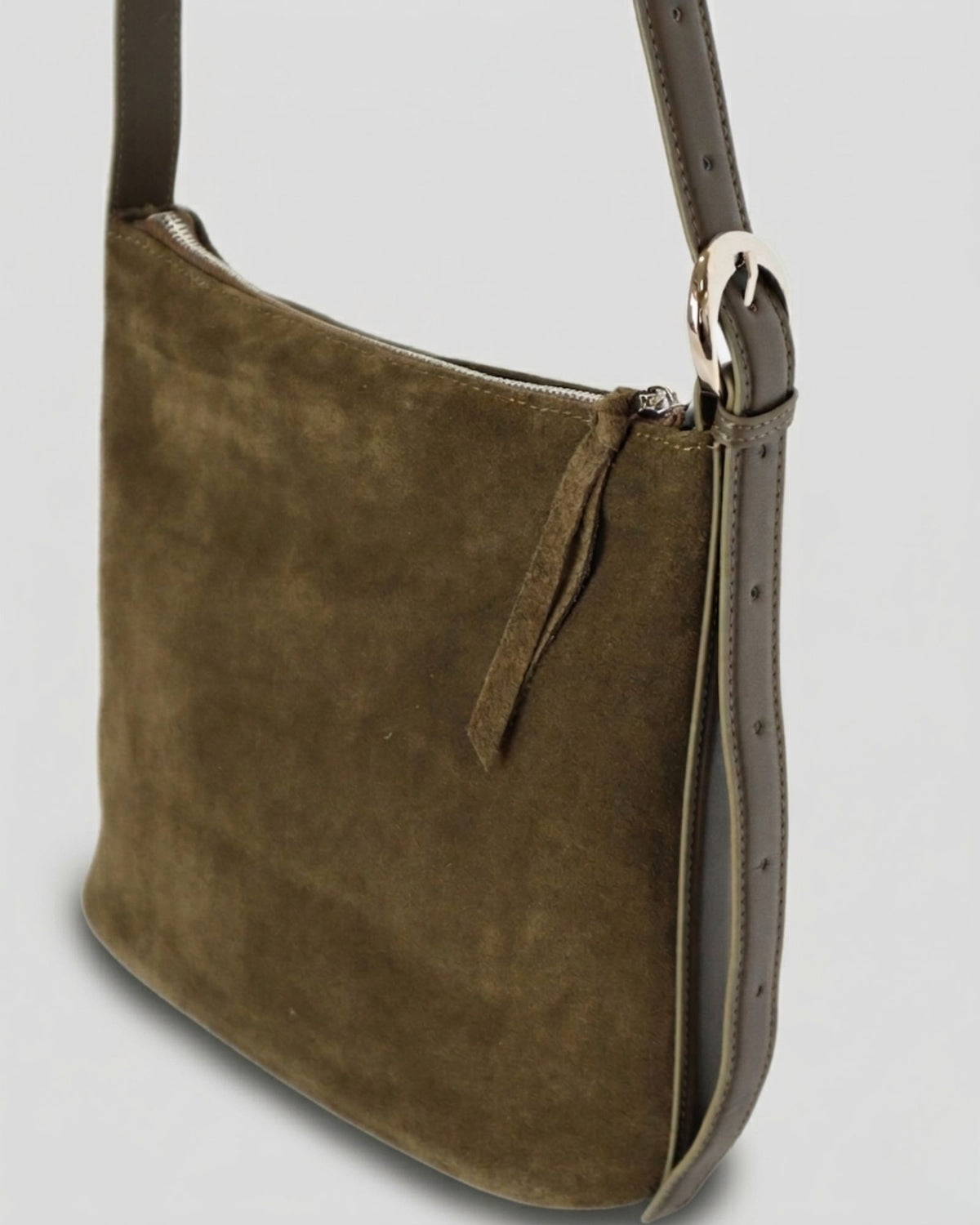CAMILLA BAG KHAKI SUEDE