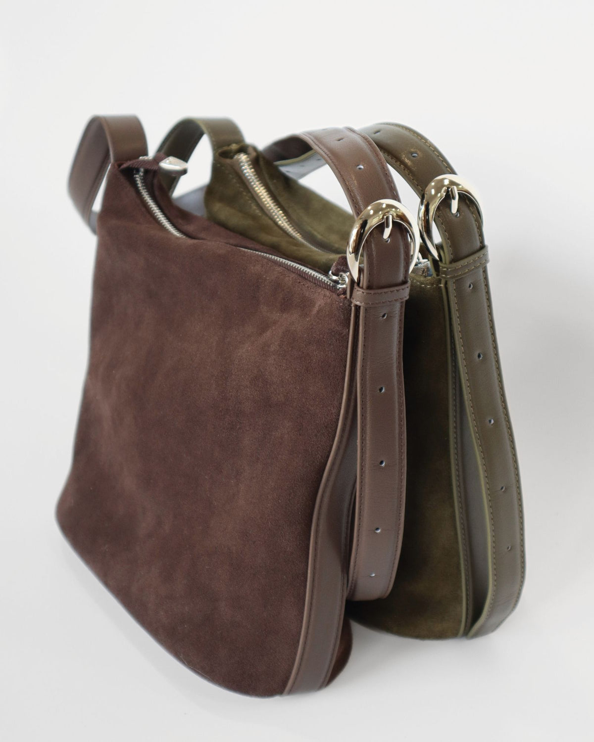 CAMILLA BAG KHAKI SUEDE