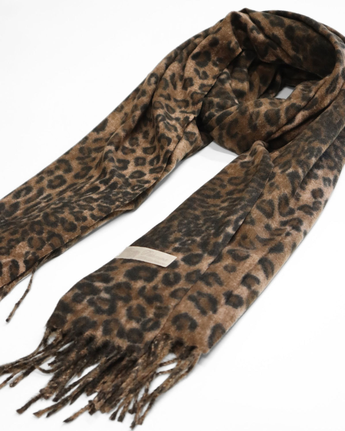 ARIA SCARF BLACK LEOPARDS