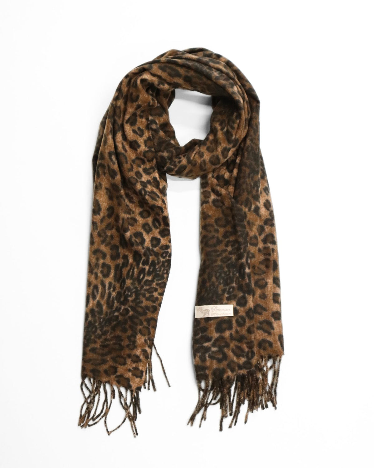 ARIA SCARF BLACK LEOPARDS