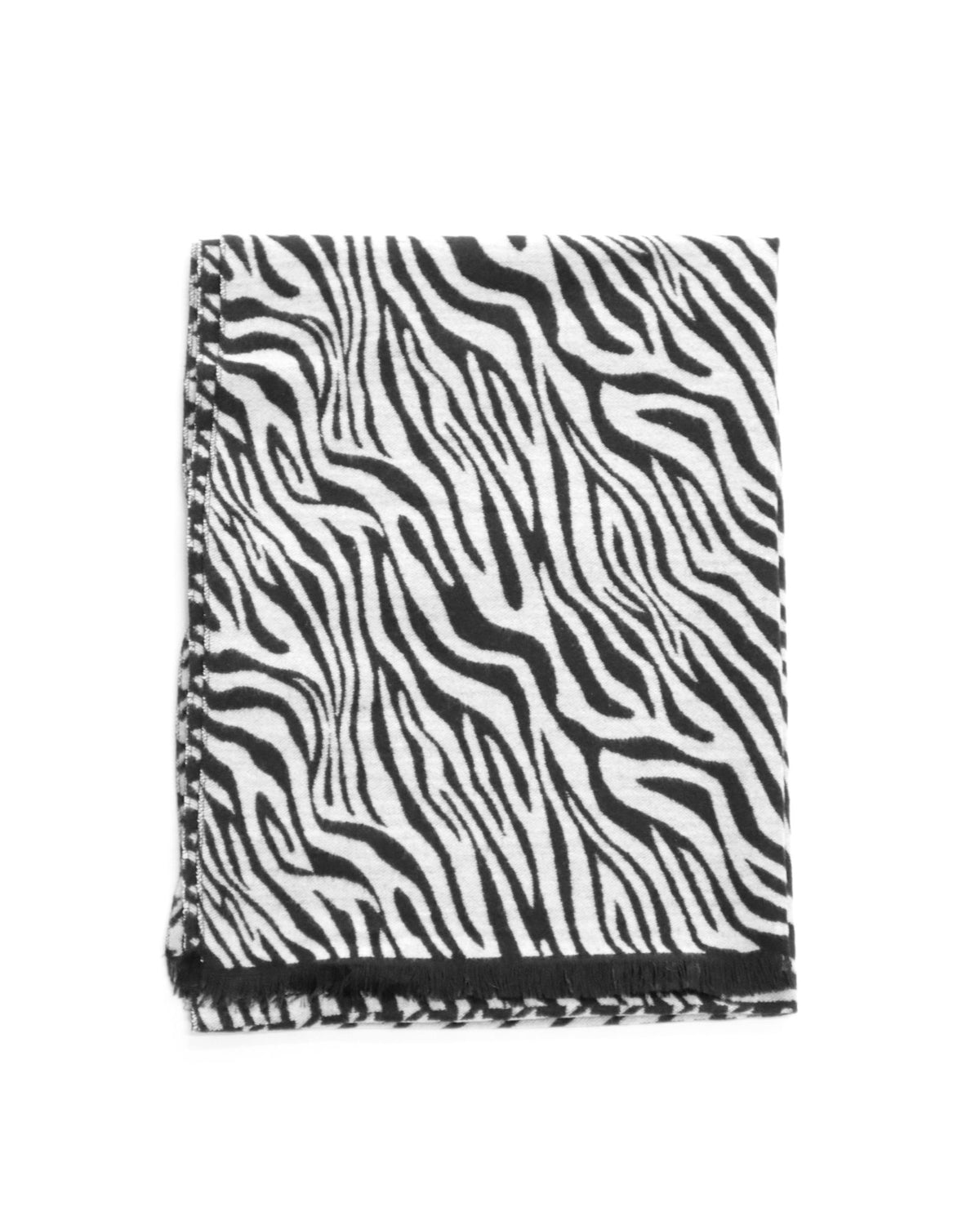 ASHLEY SCARF BLACK/WHITE ZEBRA