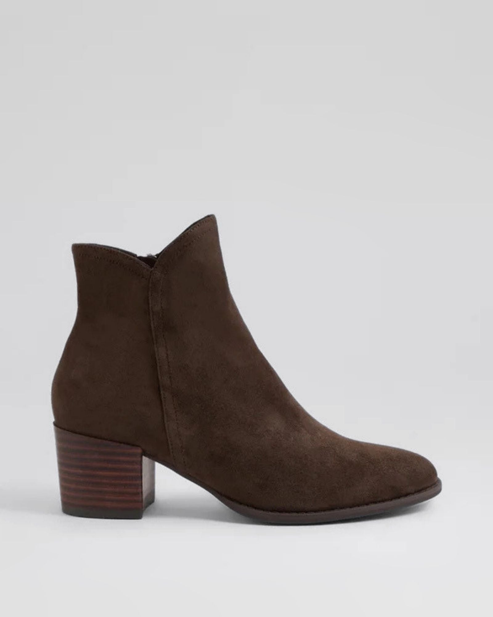 MOCKAS ANKLE BOOTS CHOCOLATE SUEDE
