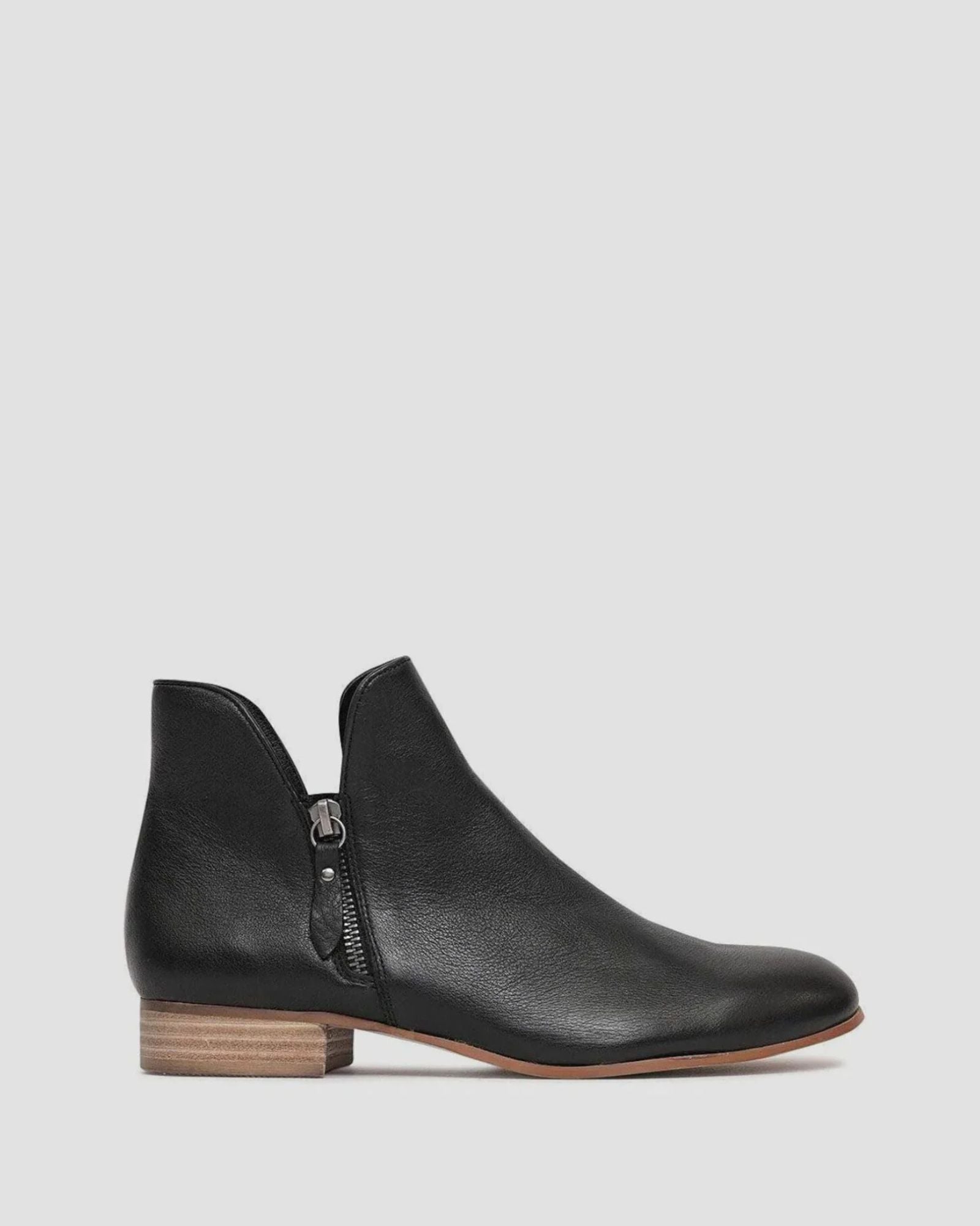FAYE ANKLE BOOTS BLACK/NATURAL