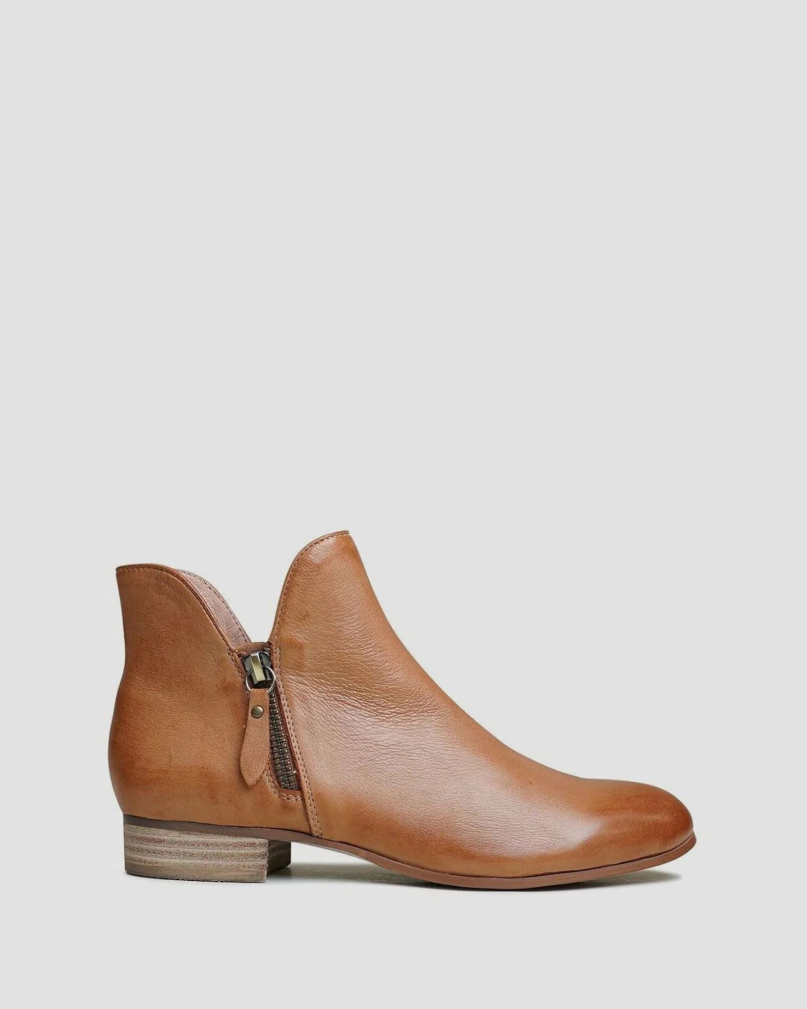 FAYE ANKLE BOOTS DARK TAN