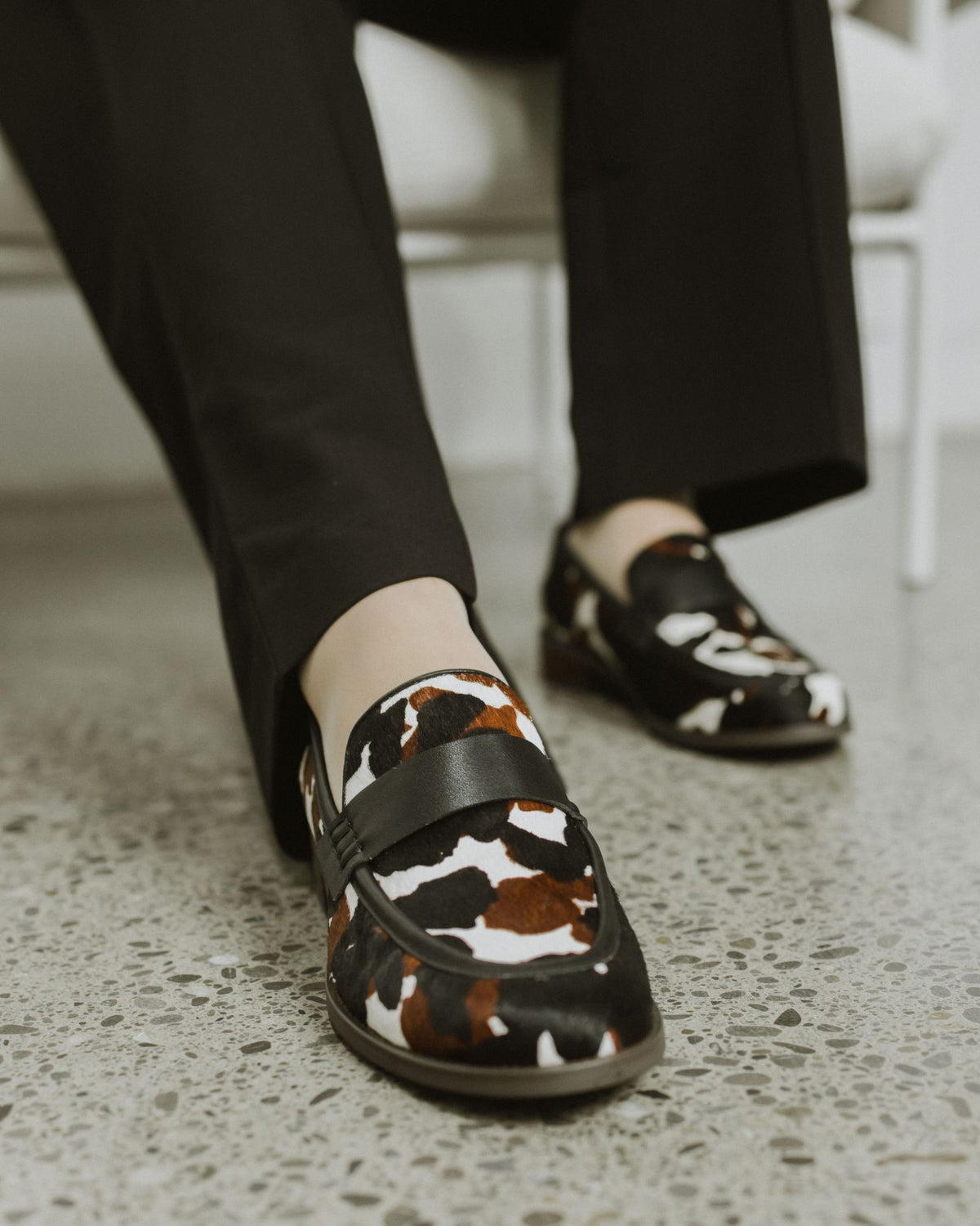 LOLLY LOAFERS COWHIDE