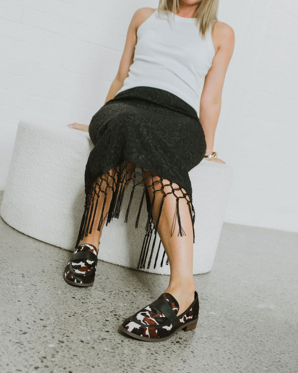 LOLLY LOAFERS COWHIDE