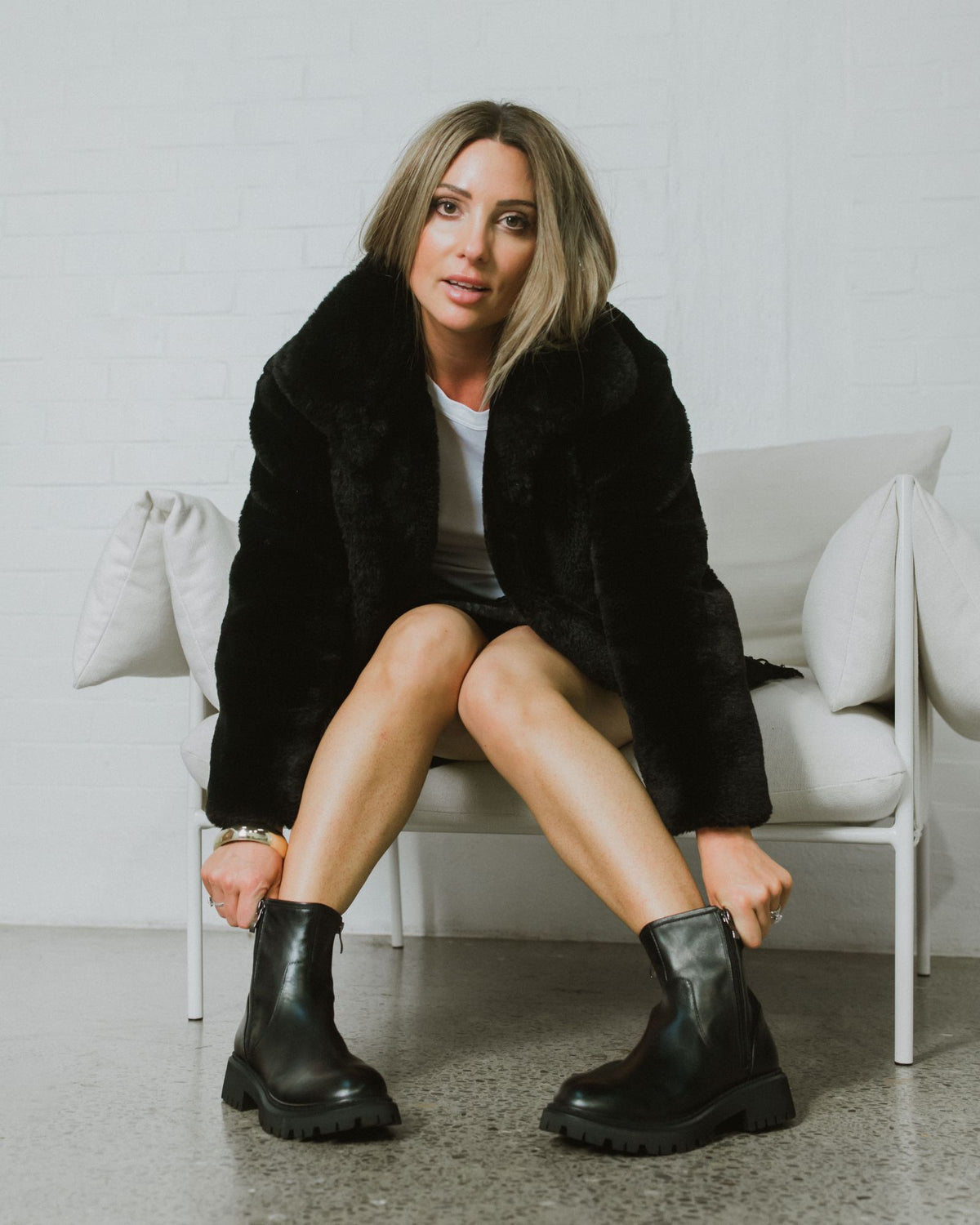 LUCKY ANKLE BOOTS BLACK