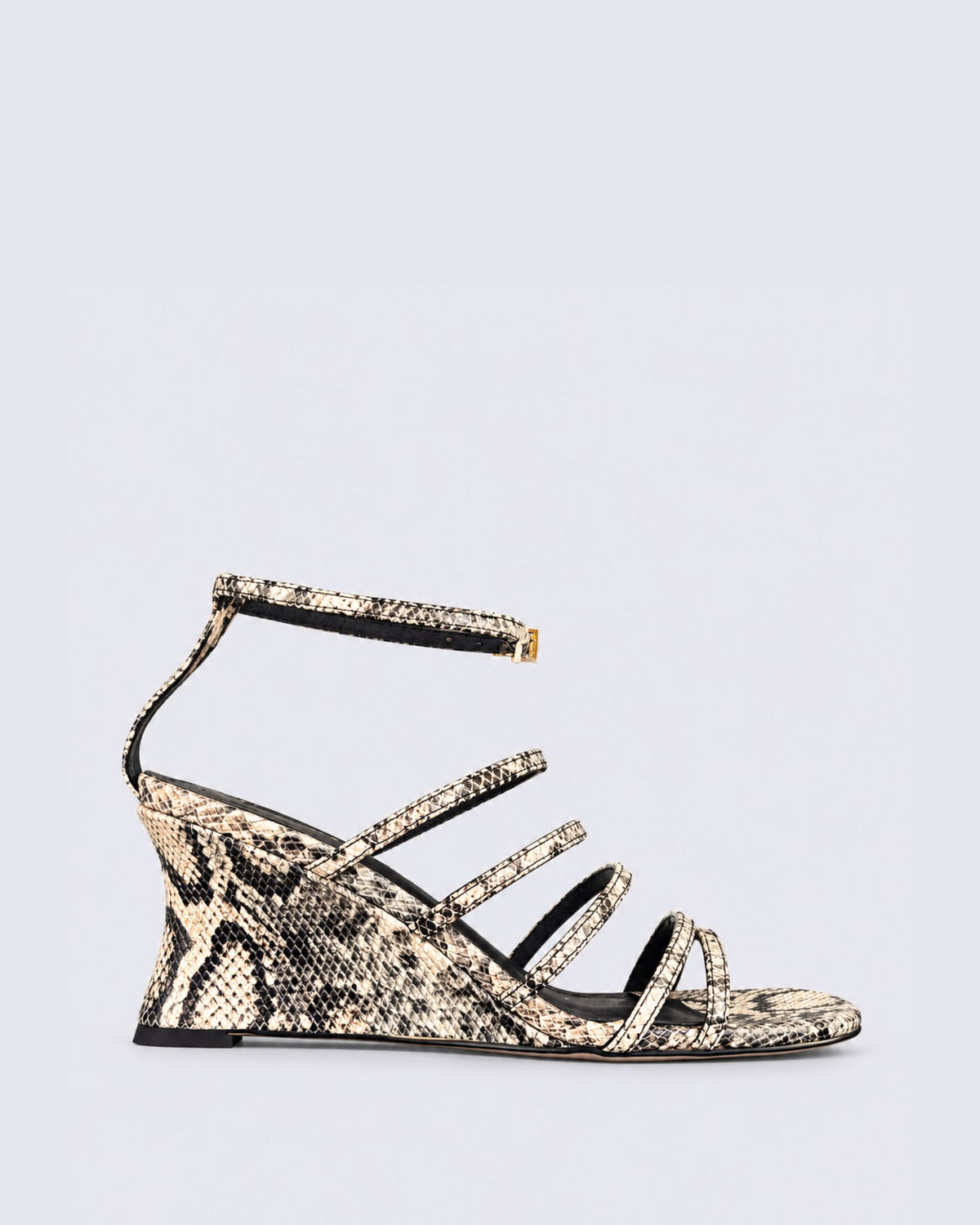 FAYTE SANDALS CREAM/BLACK SNAKE