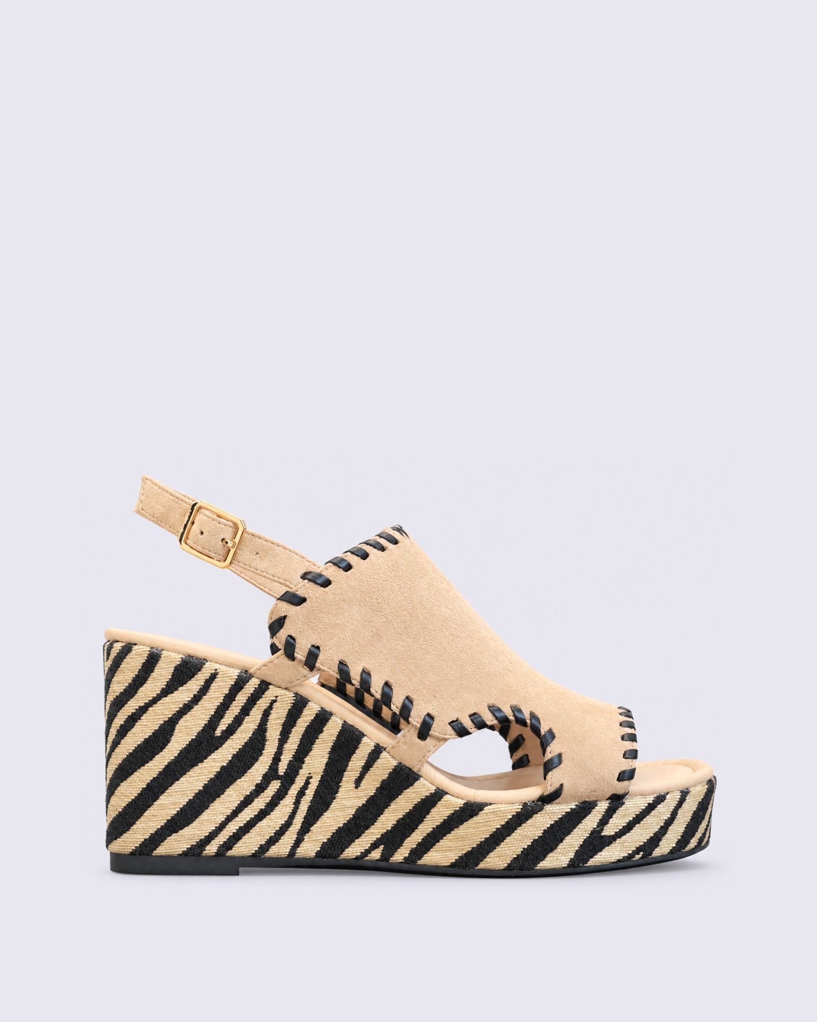 CONEE WEDGE SANDAL SANDY/ZEBRA MULTI