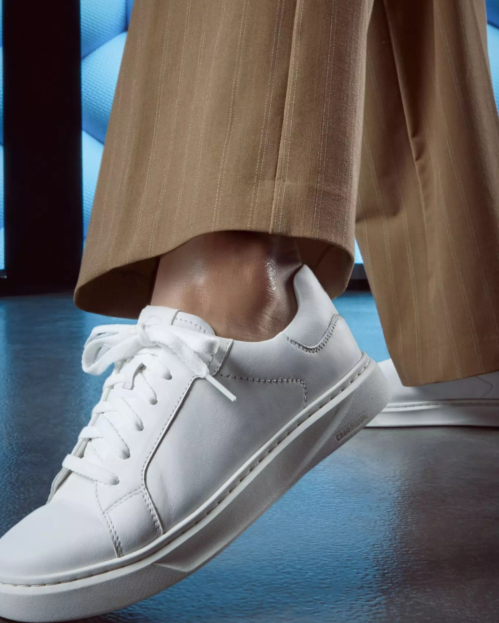 CODE C LACE SNEAKERS WHITE LEATHER